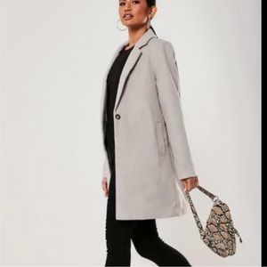 Misguided grey formal coat